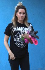 ASHLEY TISDALE at a Gym in Studio City 1012