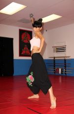 BAI LING at Martial Arts Training in Los Angeles