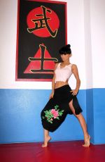 BAI LING at Martial Arts Training in Los Angeles