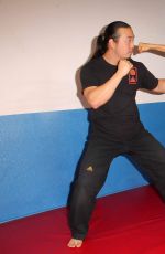 BAI LING at Martial Arts Training in Los Angeles