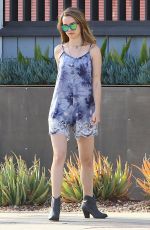 BRIDGIT MENDLER at the Set of a Photoshoot in Hollywood