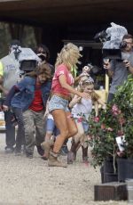 BRITTANY DANIEL on the Set of Joe Dirt 2 in New Orleans