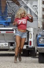 BRITTANY DANIEL on the Set of Joe Dirt 2 in New Orleans