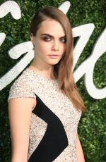 CARA DELEVINGNE at British Fashion Awards 2014 in London