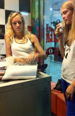 CARA DELEVINGNE at Tattoo Parlor in Brazil