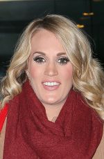 CARRIE UNDERWOOD Leaves Today Show in New York