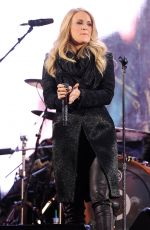 CARRIE UNDERWOOD Performs at World Aids Day Concert in New York
