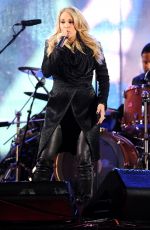 CARRIE UNDERWOOD Performs at World Aids Day Concert in New York