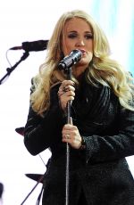 CARRIE UNDERWOOD Performs at World Aids Day Concert in New York