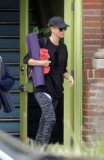 CHARLIZE THERON Arrives at a Yoga Class in Los Angeles