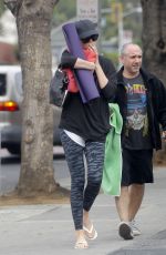 CHARLIZE THERON Arrives at a Yoga Class in Los Angeles