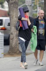 CHARLIZE THERON Arrives at a Yoga Class in Los Angeles