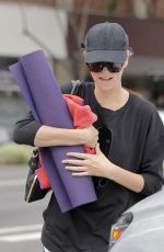 CHARLIZE THERON Arrives at a Yoga Class in Los Angeles
