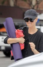CHARLIZE THERON Arrives at a Yoga Class in Los Angeles