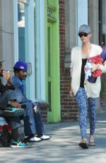 CHARLIZE THERON Leaves a Yoga Class in Los Angeles 2012