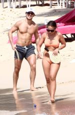 CHLOE GREEN in Bikini on the Beach in Barbados