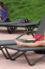 CHLOE SIMS in Bikini at a Pool in Cape Verde