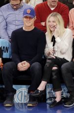 DAKOTA FANNING at New York Knicks Game in New York