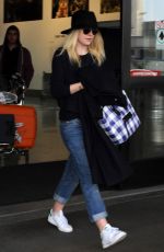 DAKOTA FANNING Leaves LAX Airport in Los Angeles 1912