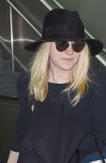 DAKOTA FANNING Leaves LAX Airport in Los Angeles 1912