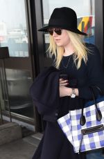 DAKOTA FANNING Leaves LAX Airport in Los Angeles 1912