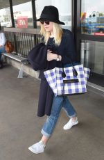 DAKOTA FANNING Leaves LAX Airport in Los Angeles 1912