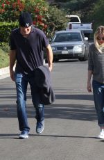 DAKOTA FANNING Out Walks Her Dog in Los Angeles