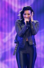 DEMI LOVATO at 103.5 Kiss FM Jingle Ball in Chicago