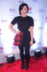 DEMI LOVATO at 93.3 FLZ jingle Ball in Tampa