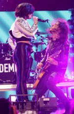 DEMI LOVATO at 93.3 FLZ jingle Ball in Tampa