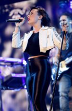 DEMI LOVATO at 93.3 FLZ jingle Ball in Tampa