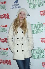 DOVE CAMERON at 2014 Hollywood Christmas Parade in Hollywood