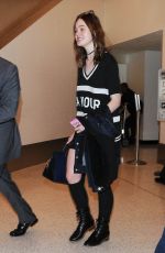 ELLE FANNING at Los Angeles International Airport 1712