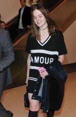 ELLE FANNING at Los Angeles International Airport 1712