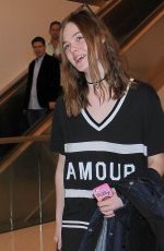 ELLE FANNING at Los Angeles International Airport 1712