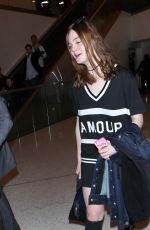 ELLE FANNING at Los Angeles International Airport 1712