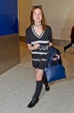 ELLE FANNING at Los Angeles International Airport 1712