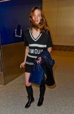 ELLE FANNING at Los Angeles International Airport 1712