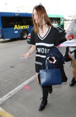 ELLE FANNING at Los Angeles International Airport 1712