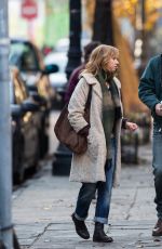 ELLE FANNING on the Set of Three Generations in New York 0412