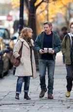 ELLE FANNING on the Set of Three Generations in New York 0412