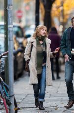 ELLE FANNING on the Set of Three Generations in New York 0412