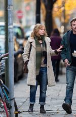 ELLE FANNING on the Set of Three Generations in New York 0412