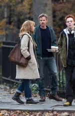 ELLE FANNING on the Set of Three Generations in New York 0412