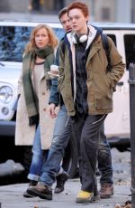 ELLE FANNING on the Set of Three Generations in New York 0412