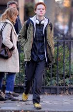 ELLE FANNING on the Set of Three Generations in New York 0412