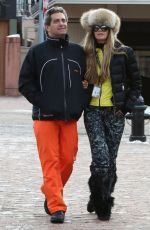 ELLE MACPHERSON Out and About in Aspen 2012