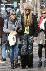 ELLE MACPHERSON Out and About in Aspen 2012