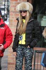 ELLE MACPHERSON Out and About in Aspen 2012