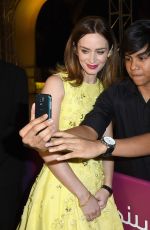 EMILY BLUNT at 2014 Dubai International Film Festival Opening Night